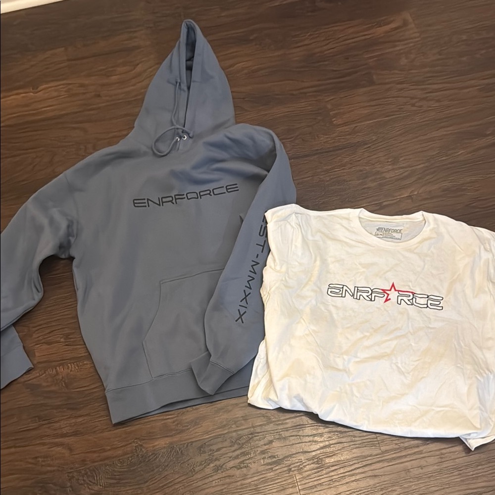 NEW Enrforce Hoodie and T-Shirt Set bundle